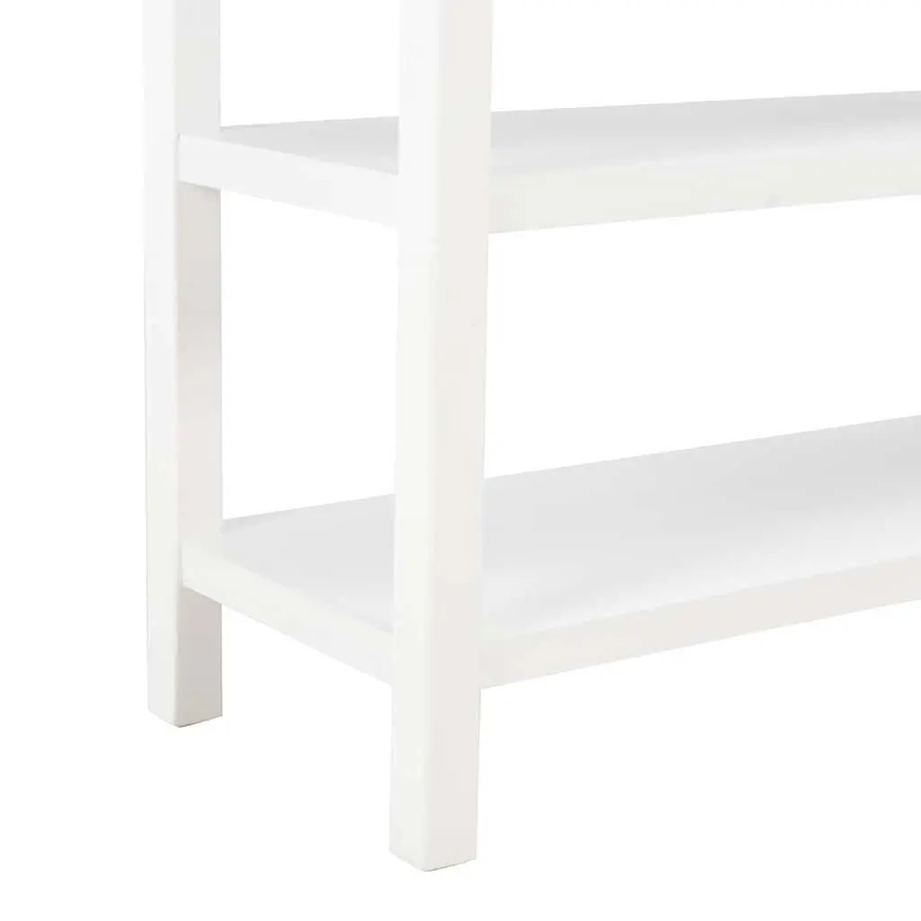 Sideboard White Storage Cabinet 2 Drawers 2 Shelves Living Room Furniture 110 x 35 x 80 cm