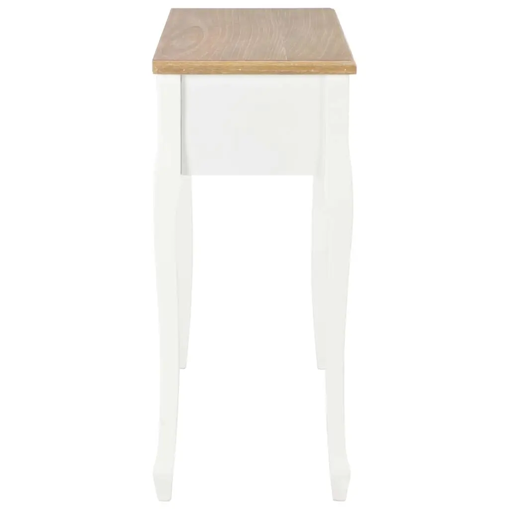 Console Table Accent White 3 Drawers Dressing Hallway Living Room