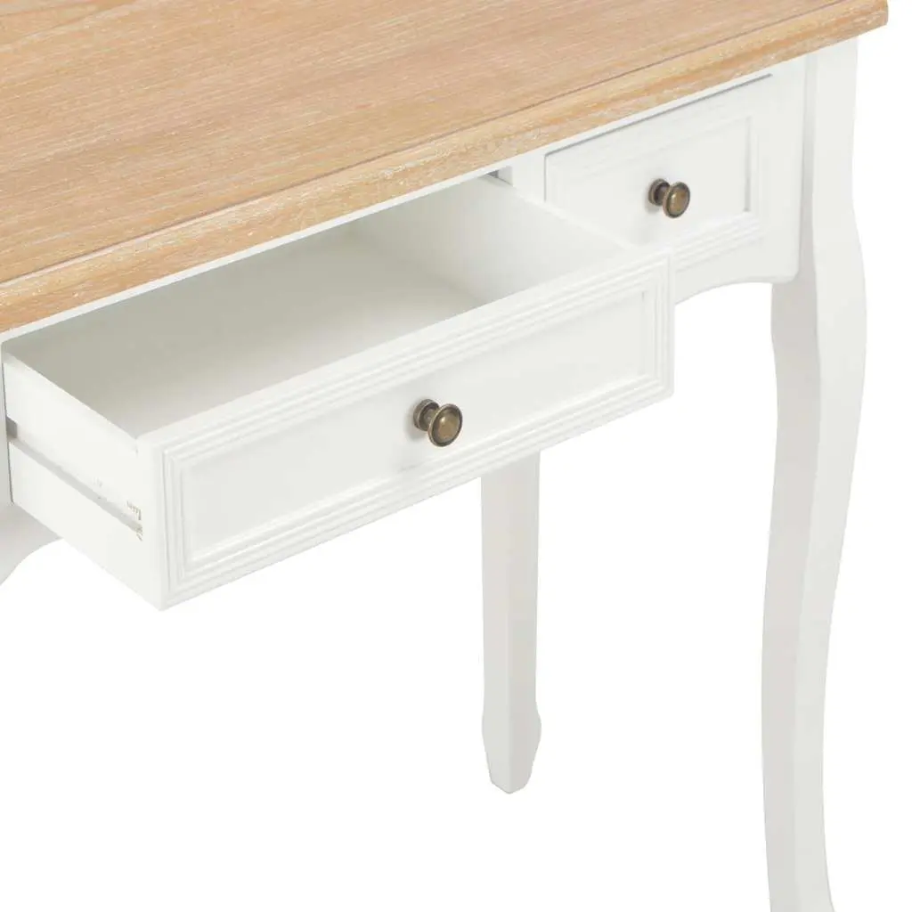 Console Table Accent White 3 Drawers Dressing Hallway Living Room