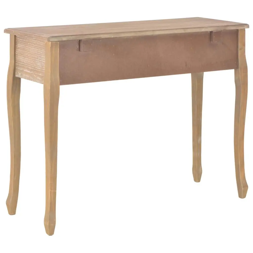 Console Dressing Table with 3 Drawers Brown End Table Living Room Hallway