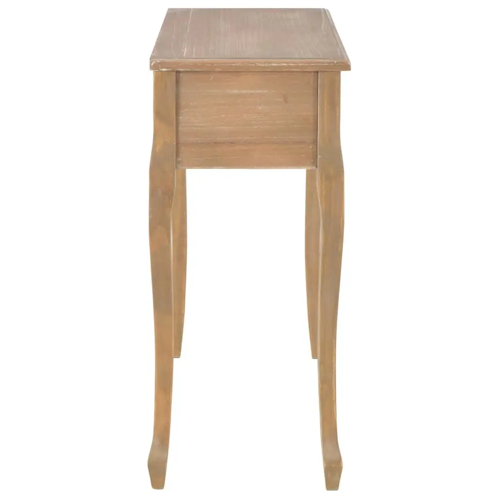 Console Dressing Table with 3 Drawers Brown End Table Living Room Hallway