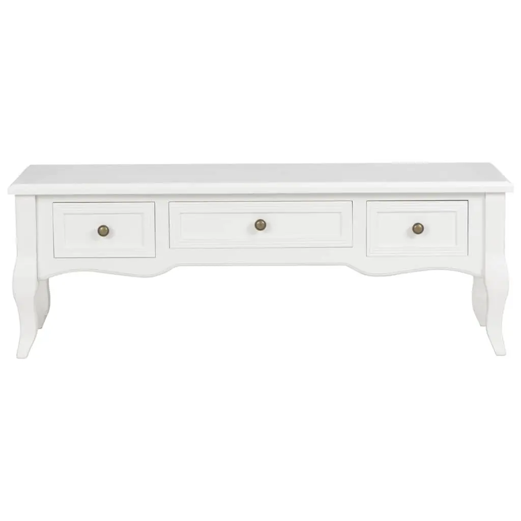 White TV Cabinet with Ample Storage