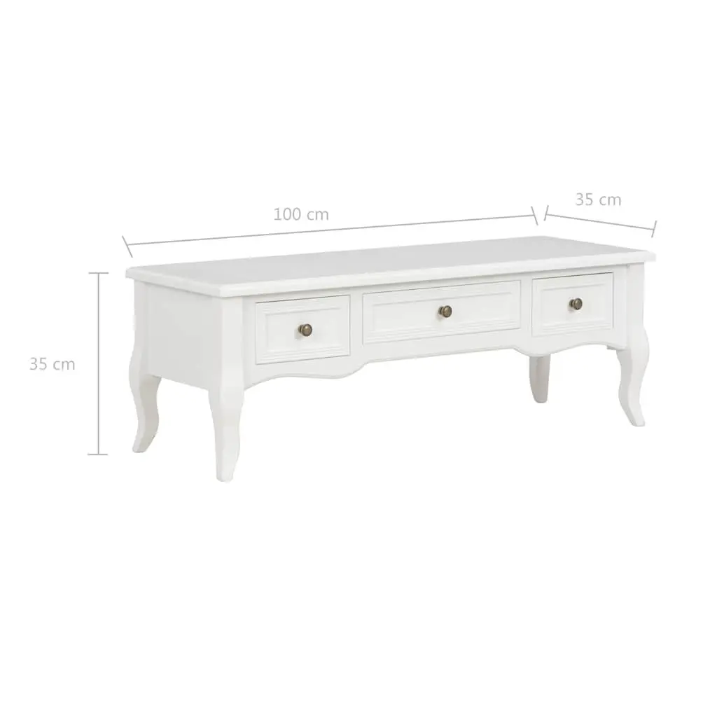 White TV Cabinet with Ample Storage