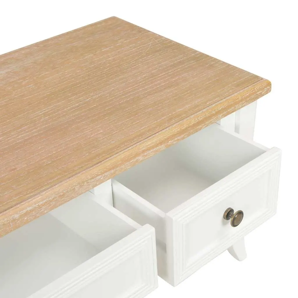 White TV Cabinet with Ample Storage and Elegance