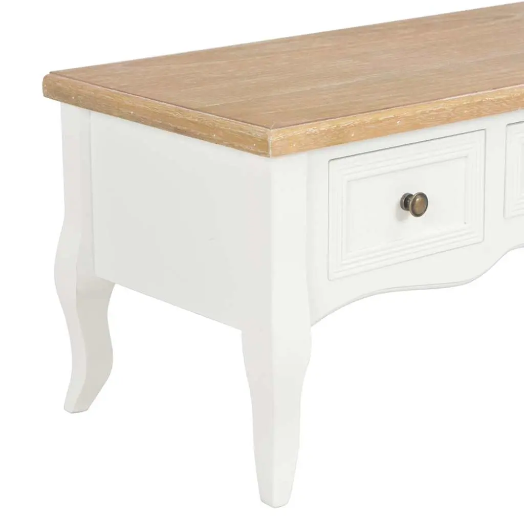 White TV Cabinet with Ample Storage and Elegance