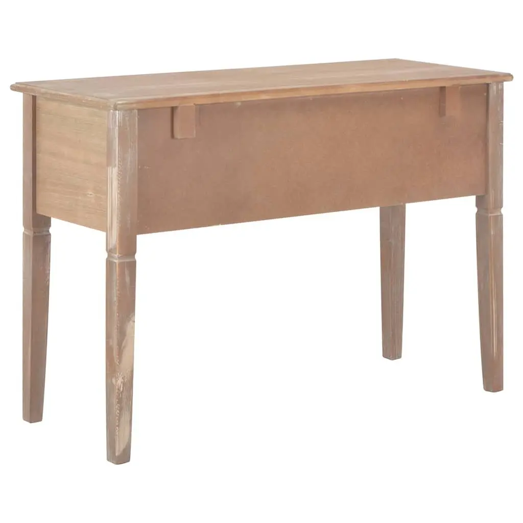 Writing Desk Storage Brown Wood Office Study 1095x450x775mm