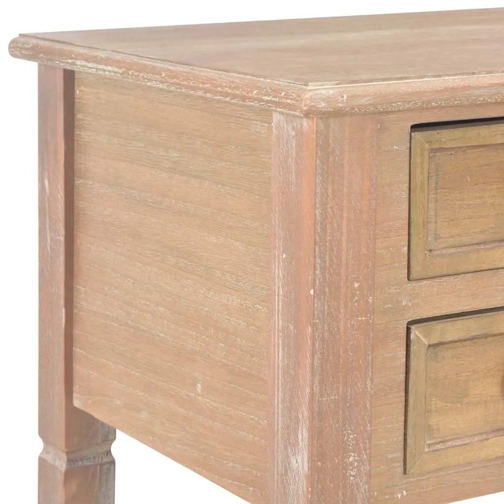 Writing Desk Storage Brown Wood Office Study 1095x450x775mm