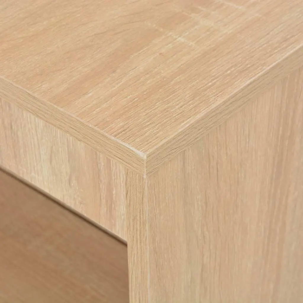 Brown Bar Table with 3-Layer Shelf