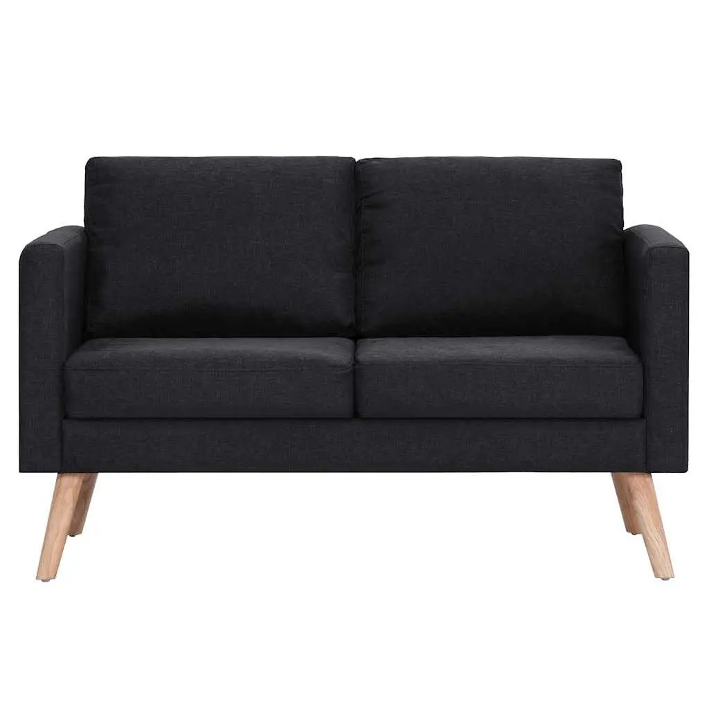 Black 2-Seater Sofa