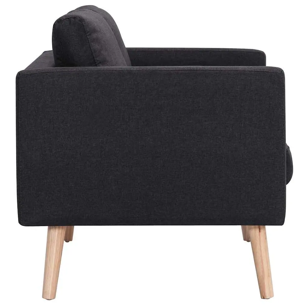 Black 2-Seater Sofa