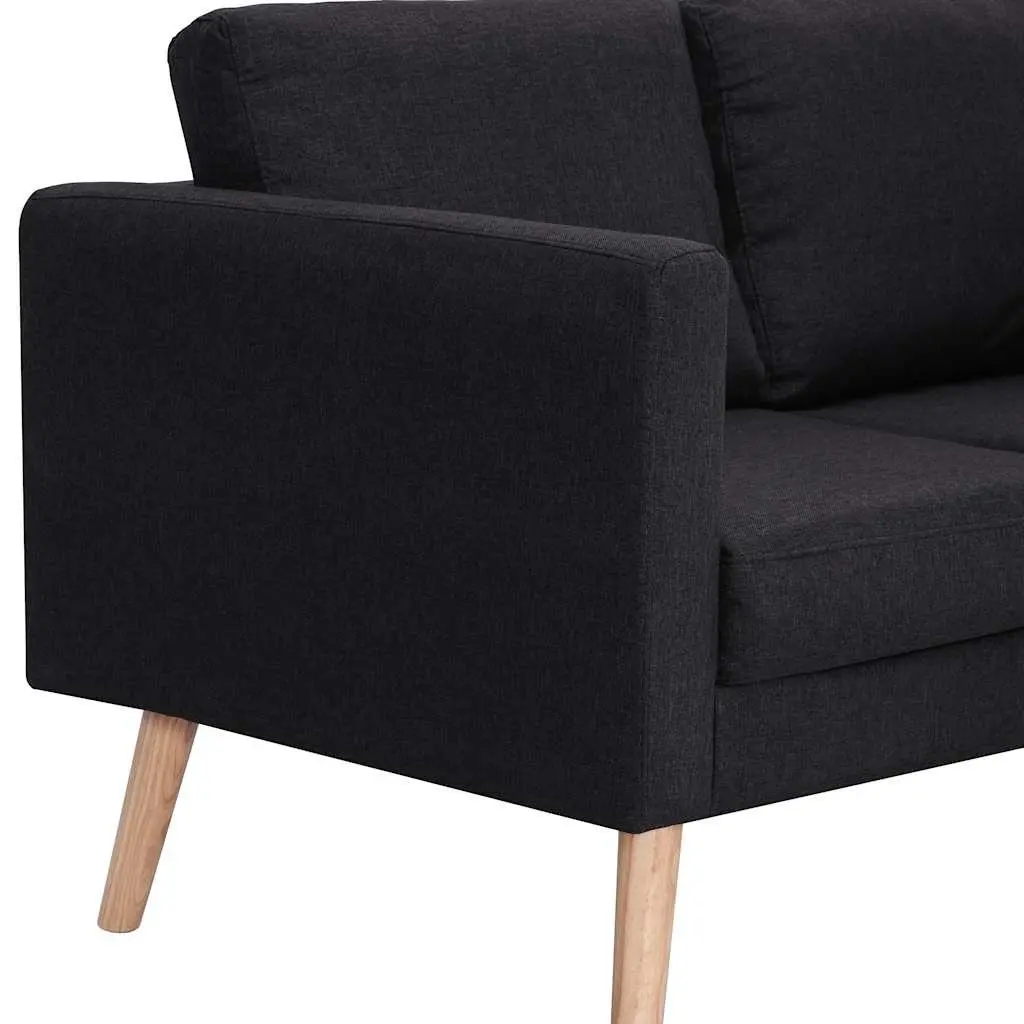 Black 2-Seater Sofa