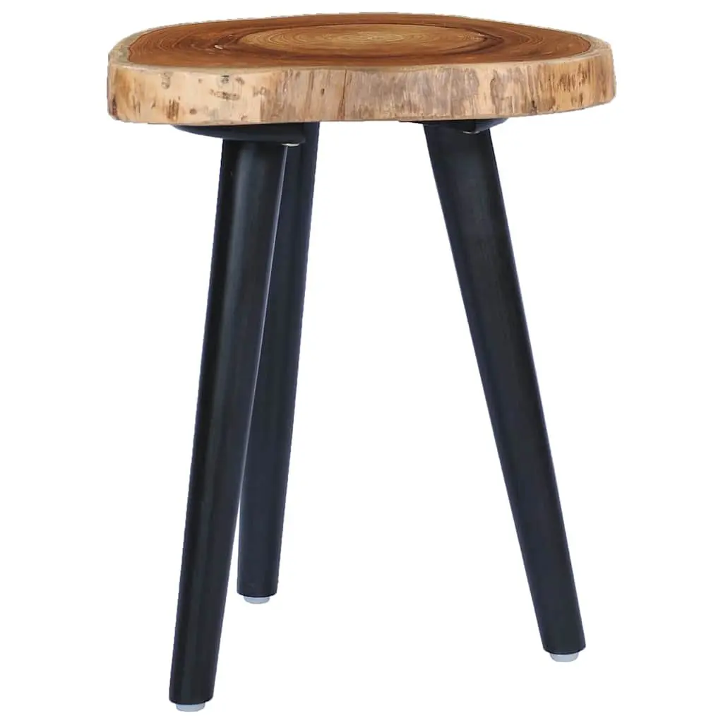 Coffee Table Round Teak Root Tabletop Mango Wood Base Brown 40x45cm