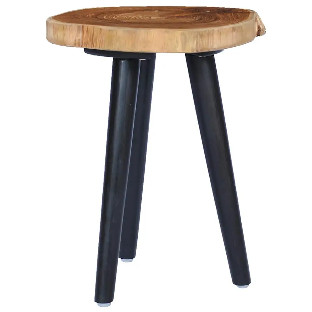 Coffee Table Round Teak Root Tabletop Mango Wood Base Brown 40x45cm