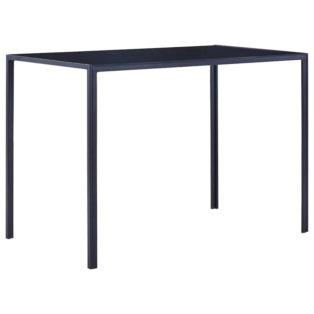 Dining Set 5 Piece Modern Table Chairs Kitchen Furniture Blue Glass Top