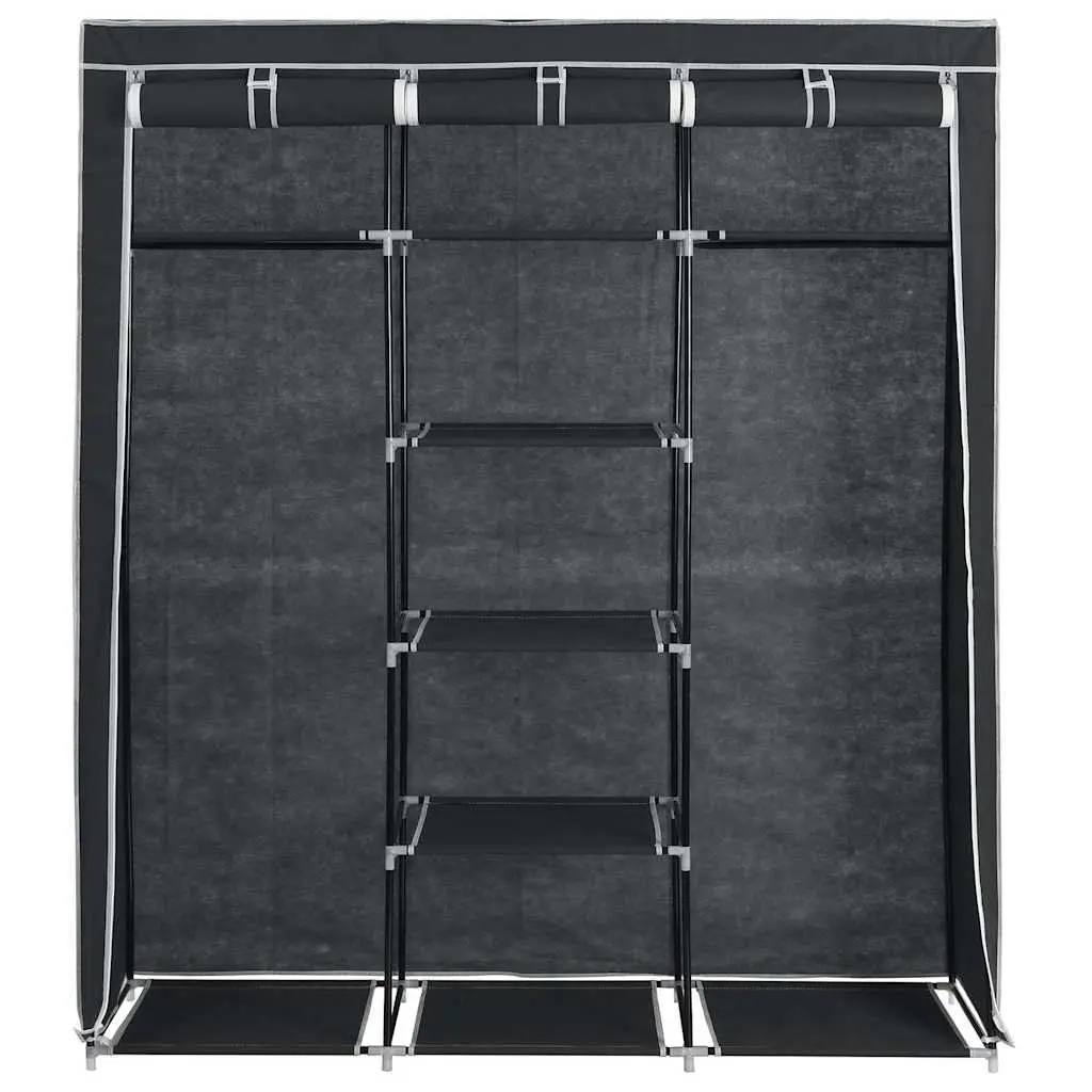 Black Portable Wardrobe for Essential Storage