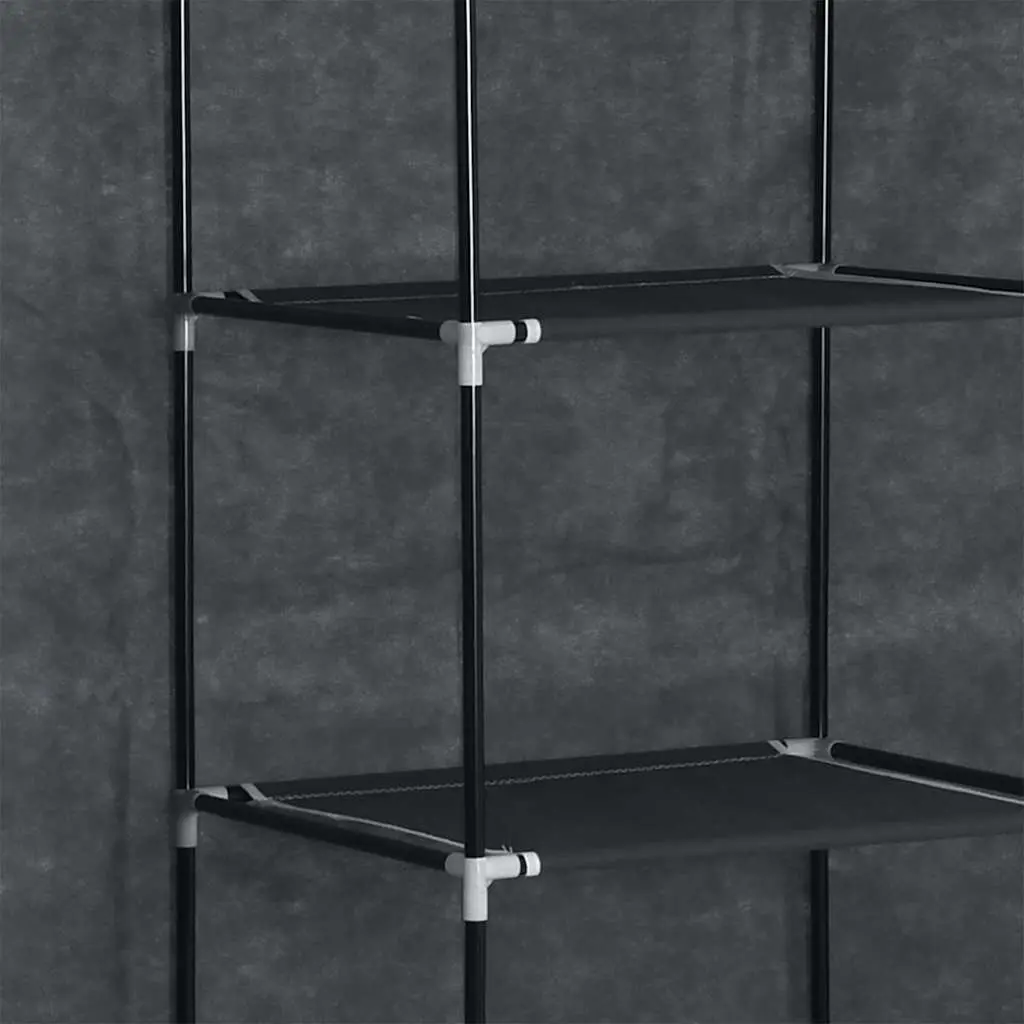 Black Portable Wardrobe for Essential Storage
