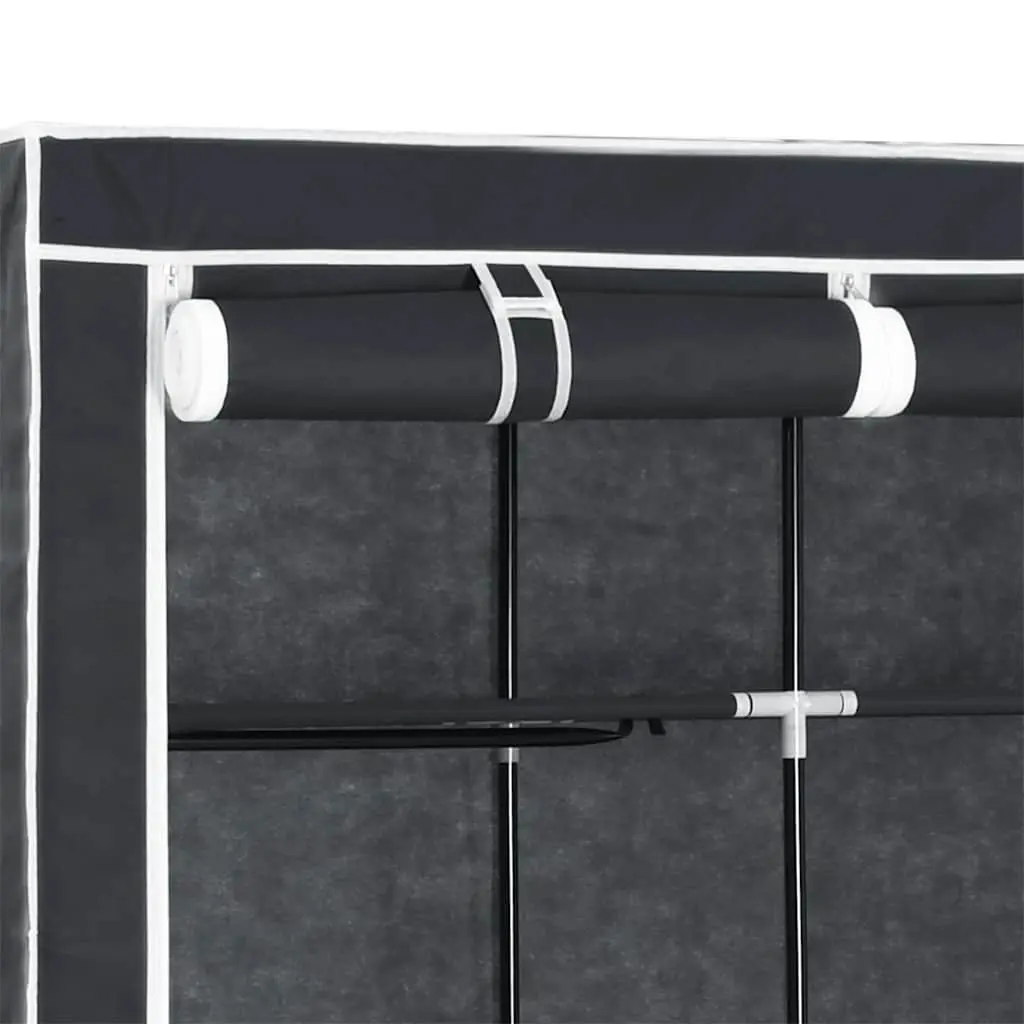Black Portable Wardrobe for Essential Storage