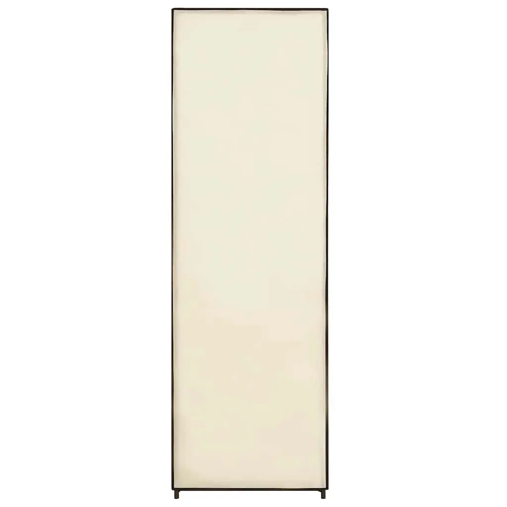 Fabric Wardrobe Portable Closet Storage Cabinet Collapsible Bedroom Cream 87 x 49 x 159 cm