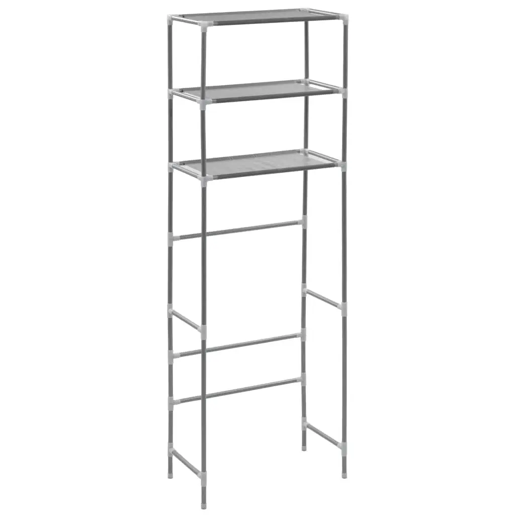 Over Toilet Storage Rack 3-Tier Bathroom Organiser Shelf Silver