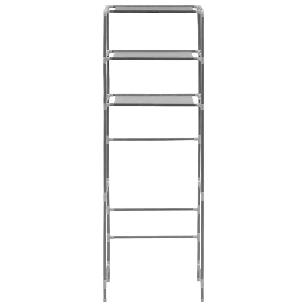 Over Toilet Storage Rack 3-Tier Bathroom Organiser Shelf Silver