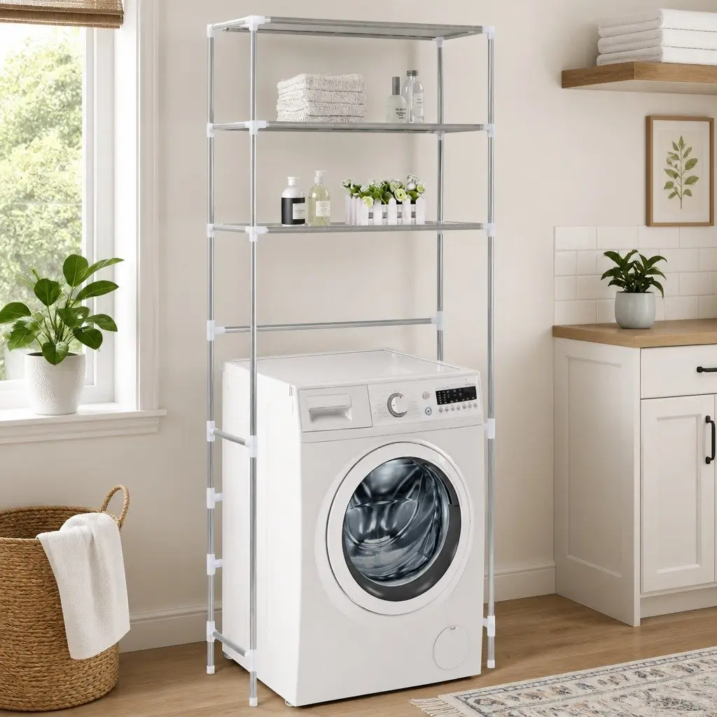 3-Tier Storage Rack for Laundry Essentials