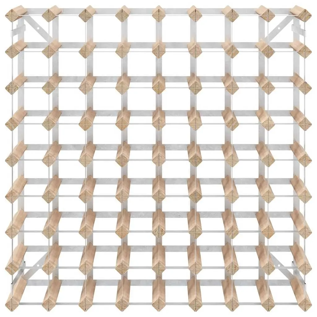 Wooden Wine Rack 72 Bottle Storage Display Cabinet Beige Pinewood
