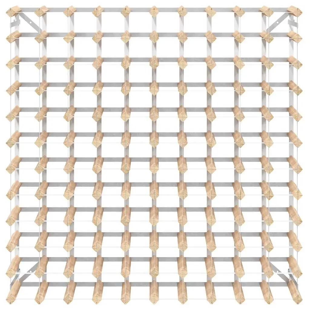 Wine Rack Wooden Storage Display Cabinet 120 Bottle Beige