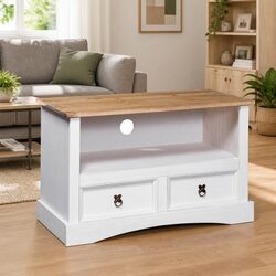 Reliable White Wooden TV Cabinet for Your Home