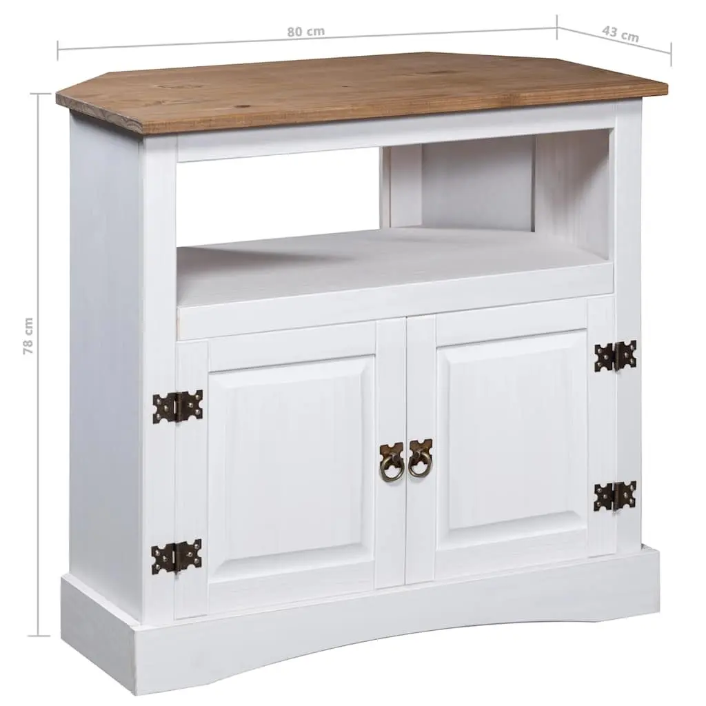 Console Table in White Pinewood