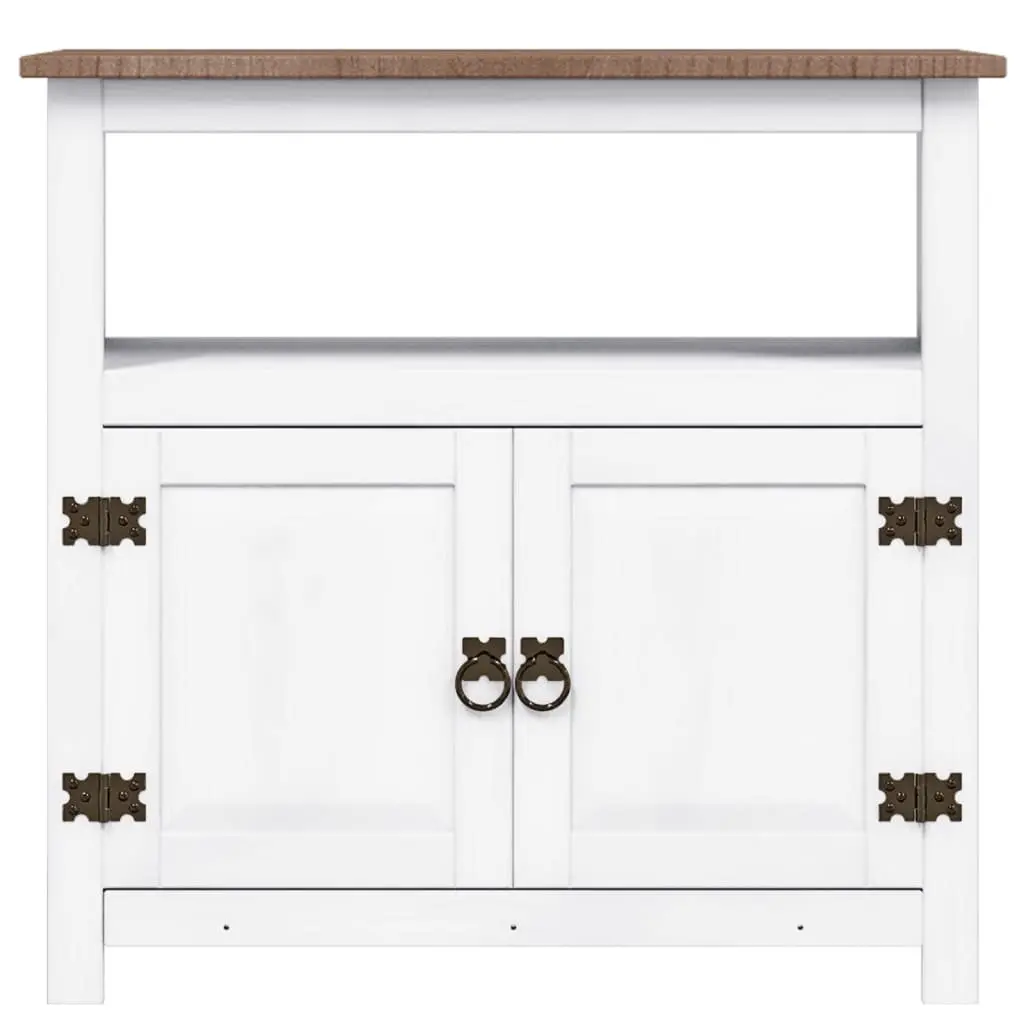 TV Cabinet White Mexican Style Living Room Entertainment Unit Storage Furniture