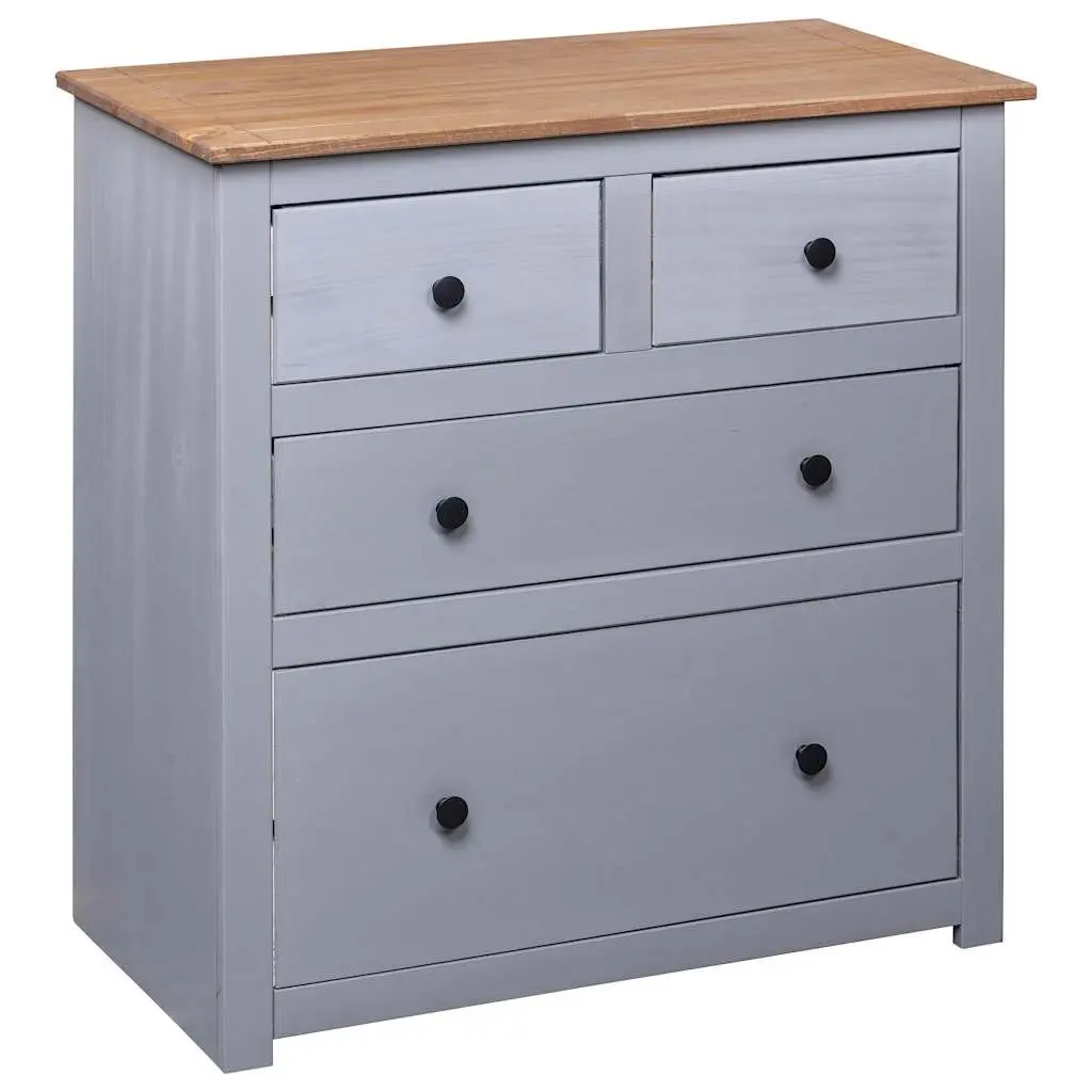 Grey Sideboard with 4 Spacious Drawers