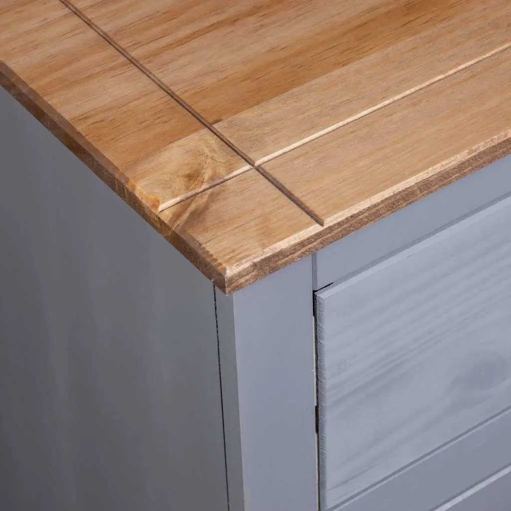 Grey Sideboard with 4 Spacious Drawers