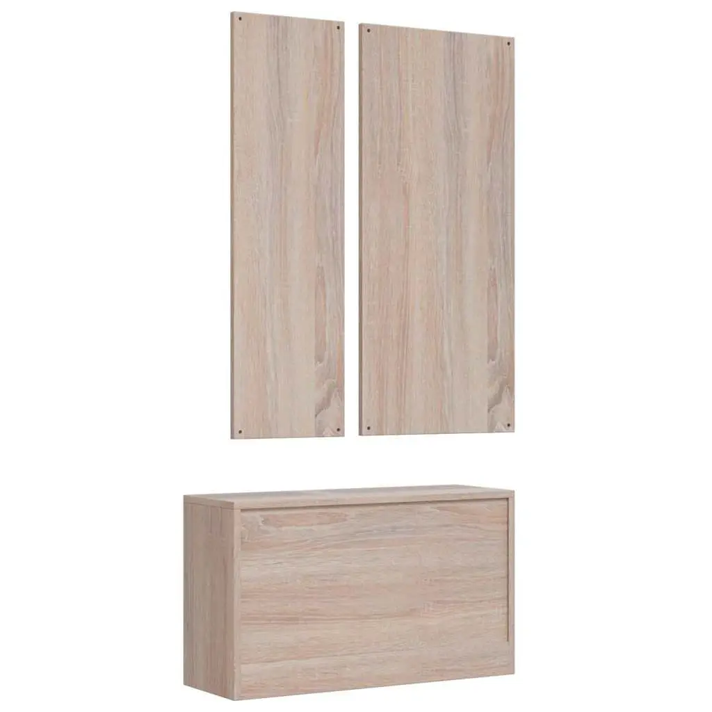 3-Door Wardrobe Storage Cabinet Grey 118W x 50D x 171.5H cm with Shelves Hanger Bar