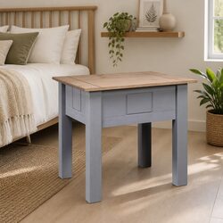 Reliable Grey Pine Bedside Table for Everyday Use