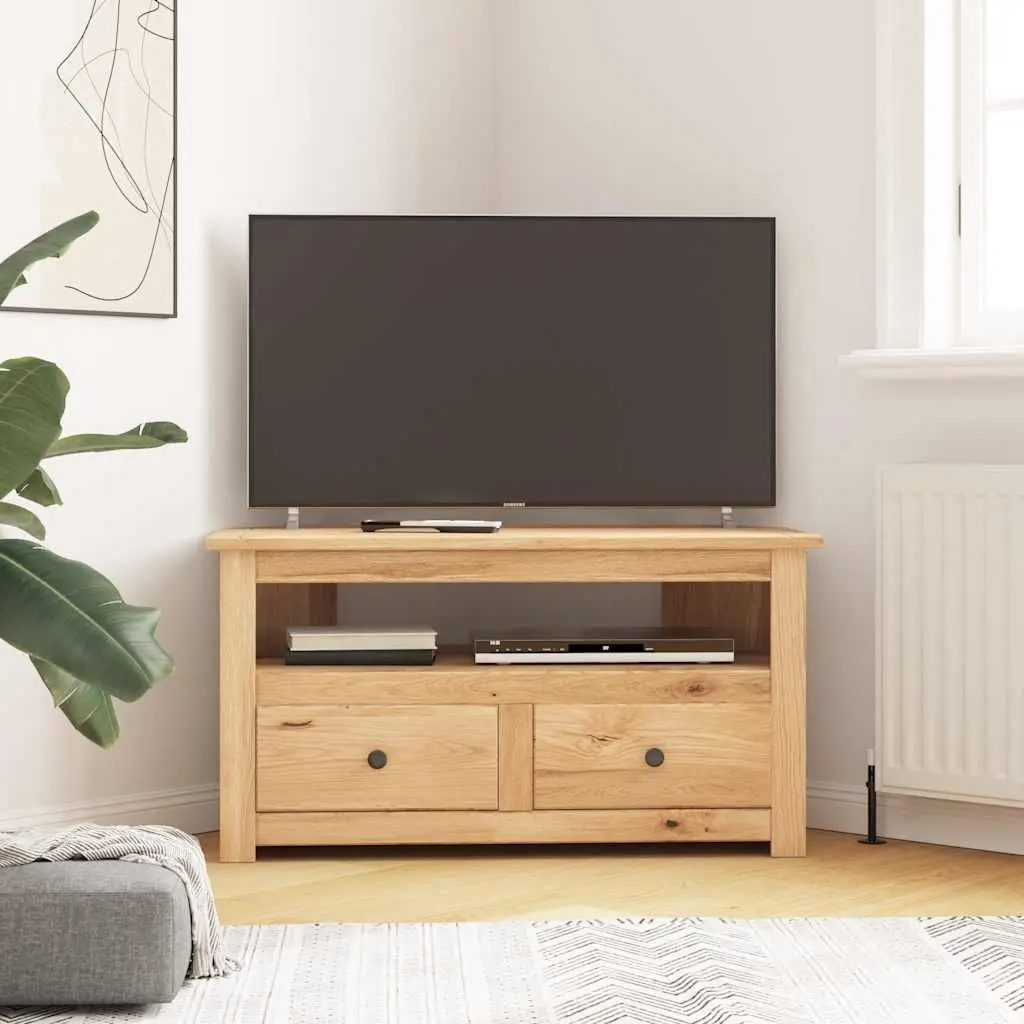 Corner TV Cabinet 93x49x49cm in Solid Pinewood