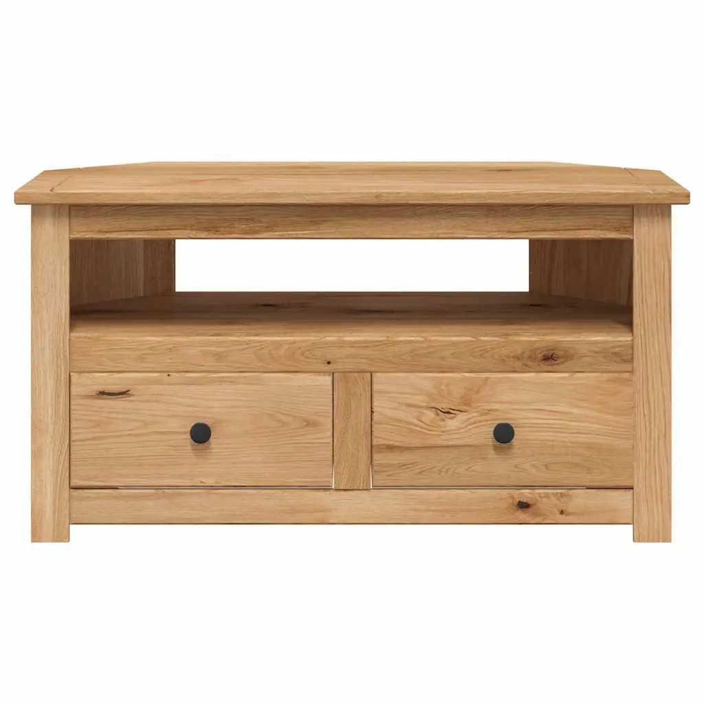 Corner TV Cabinet 93x49x49cm in Solid Pinewood
