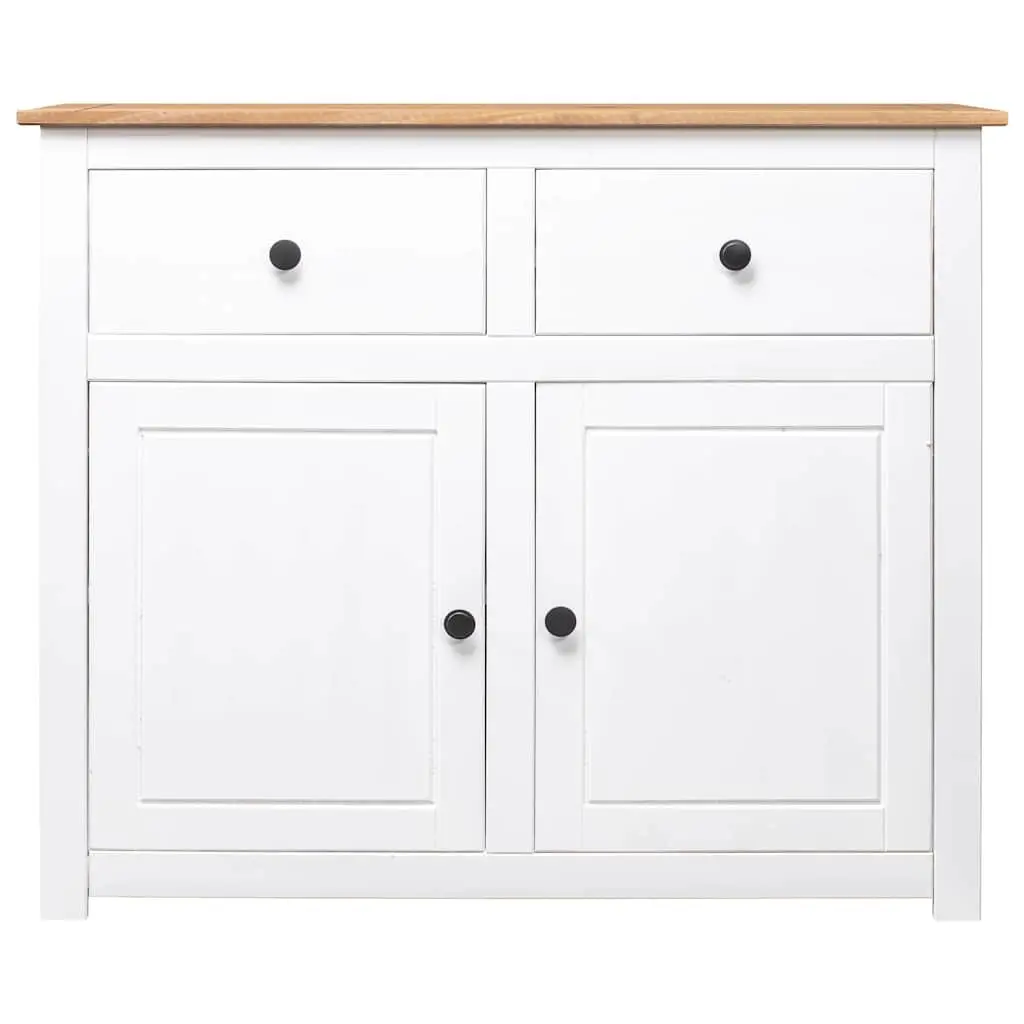 White Pinewood Sideboard for Storage and Display
