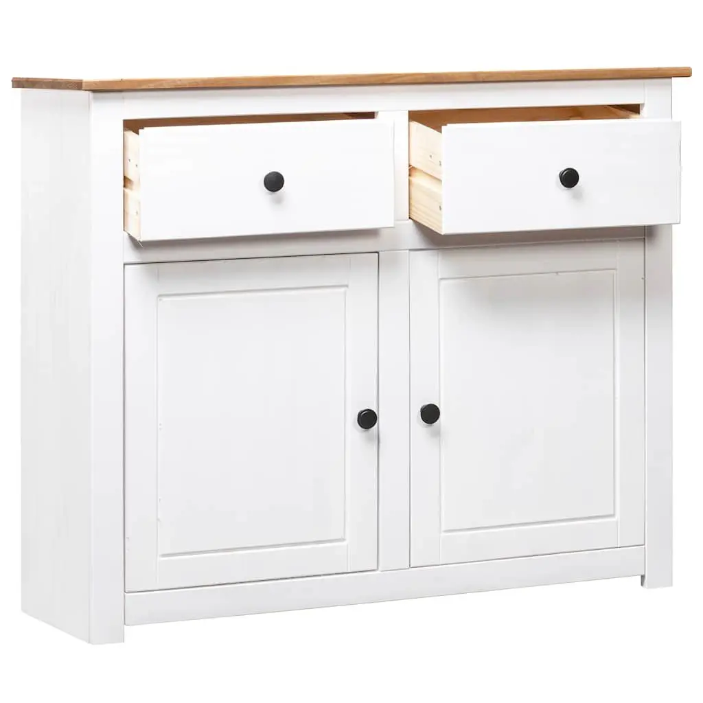 White Pinewood Sideboard for Storage and Display