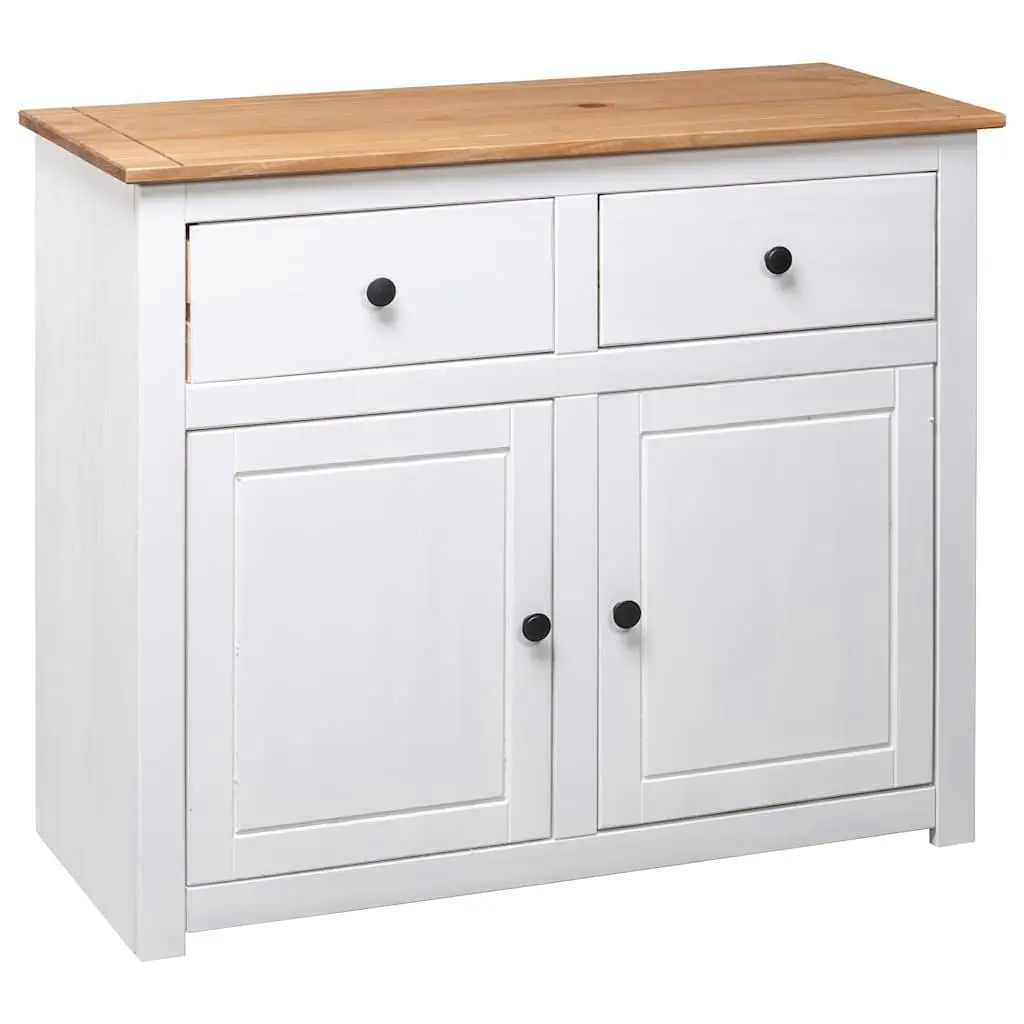White Pinewood Sideboard for Storage and Display