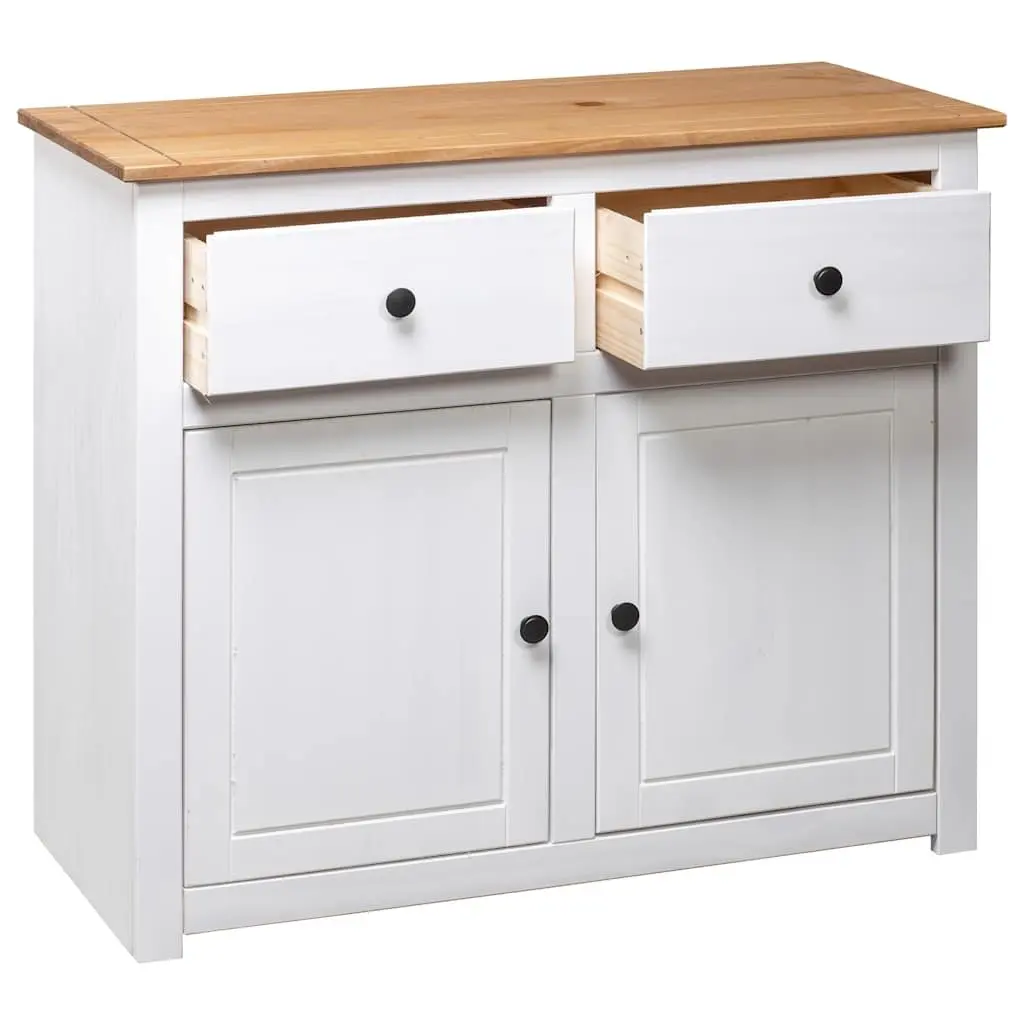 White Pinewood Sideboard for Storage and Display