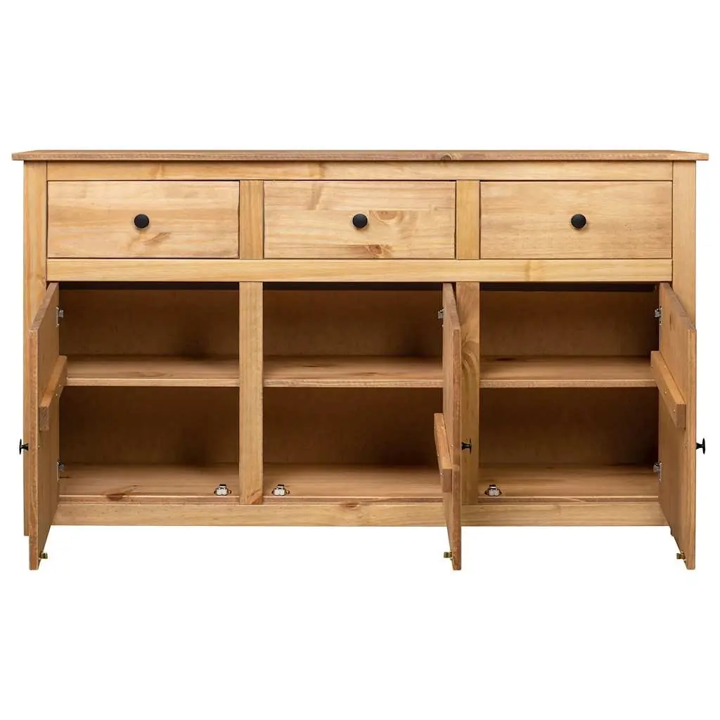 Brown Pinewood Sideboard