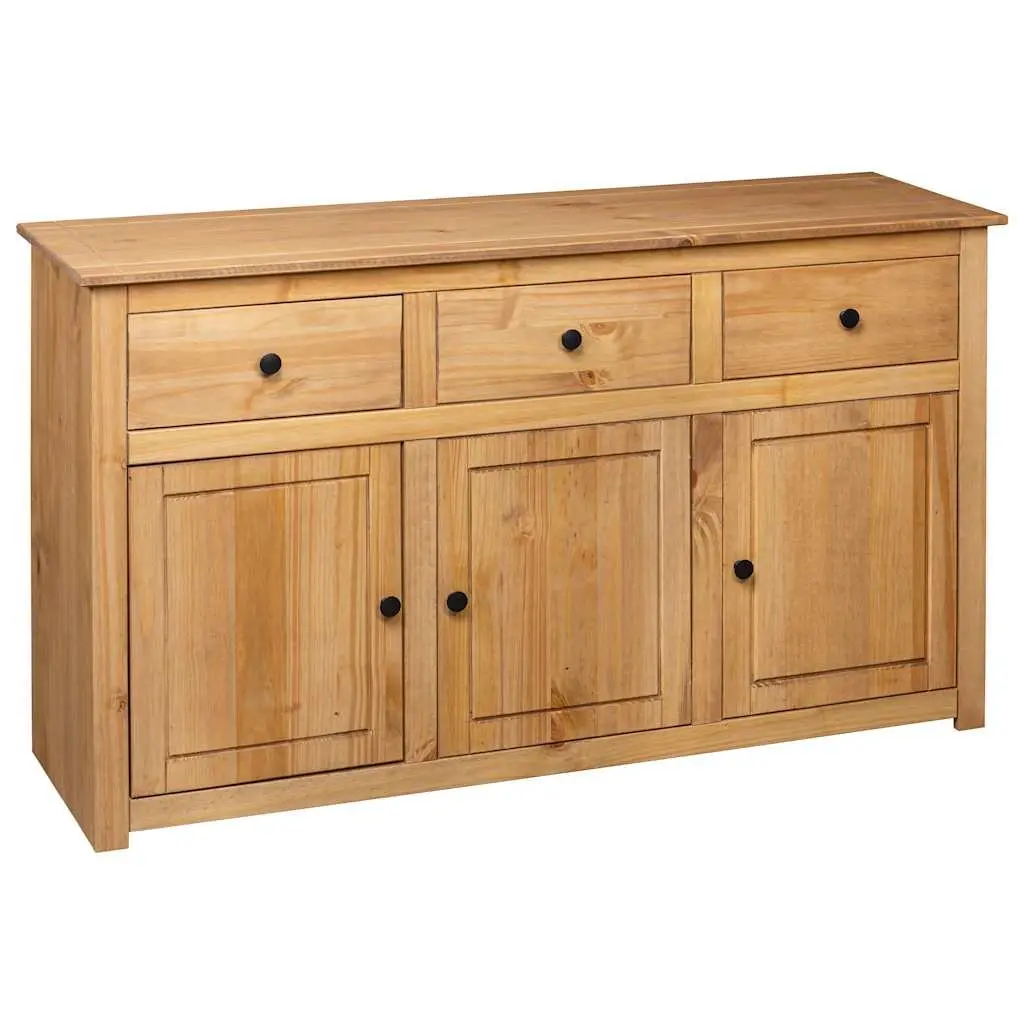 Brown Pinewood Sideboard