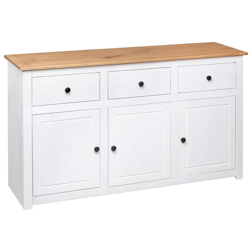 White Solid Pinewood Sideboard Unit