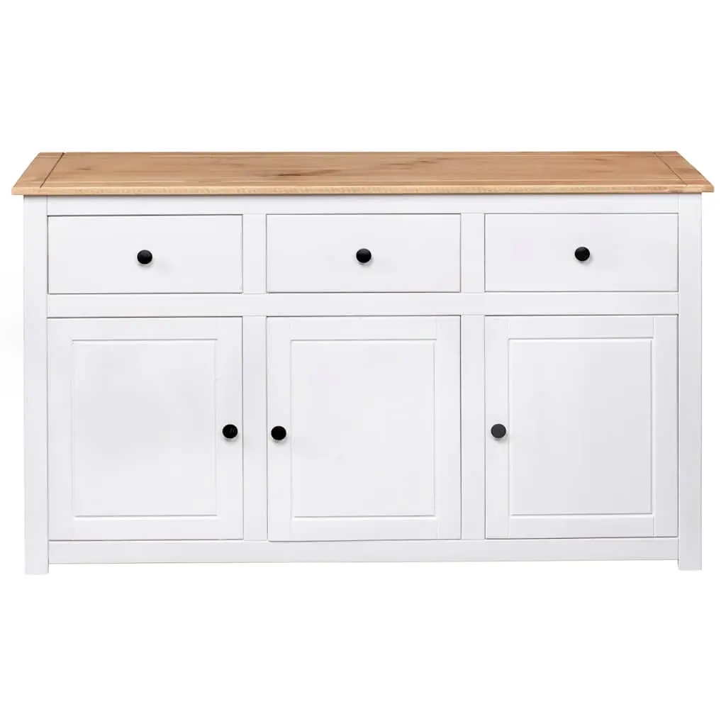 White Solid Pinewood Sideboard Unit