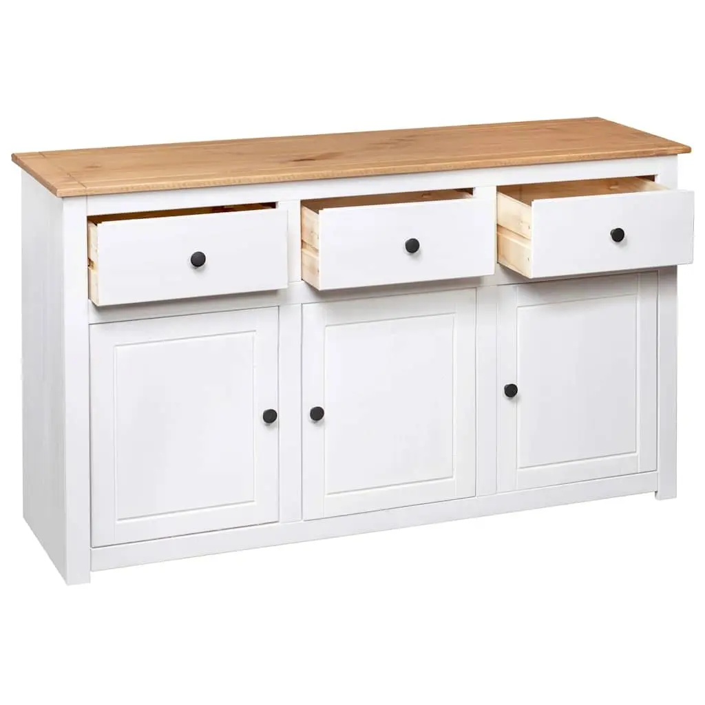 White Solid Pinewood Sideboard Unit
