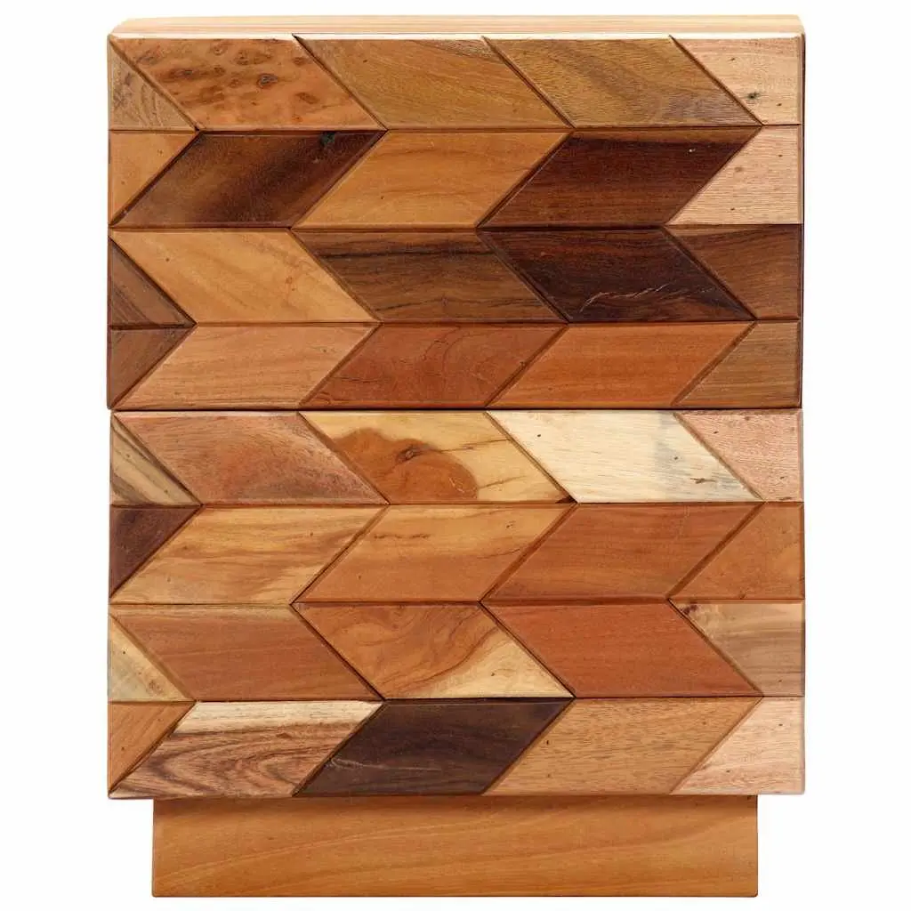 Bedside Cabinet Reclaimed Wood Nightstand 40x30x50 cm Brown