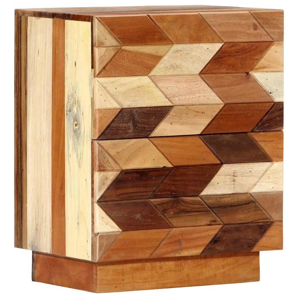 Bedside Cabinet Reclaimed Wood Nightstand 40x30x50 cm Brown