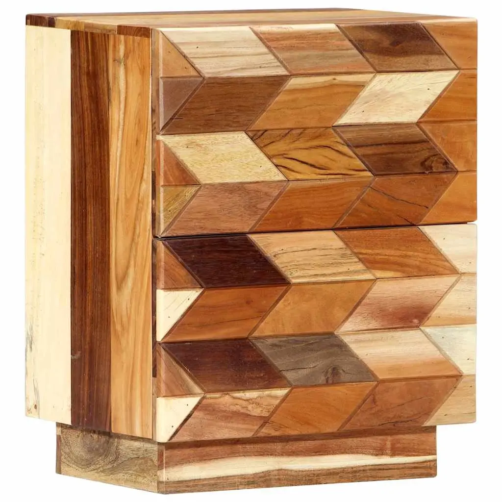 Bedside Cabinet Reclaimed Wood Nightstand 40x30x50 cm Brown