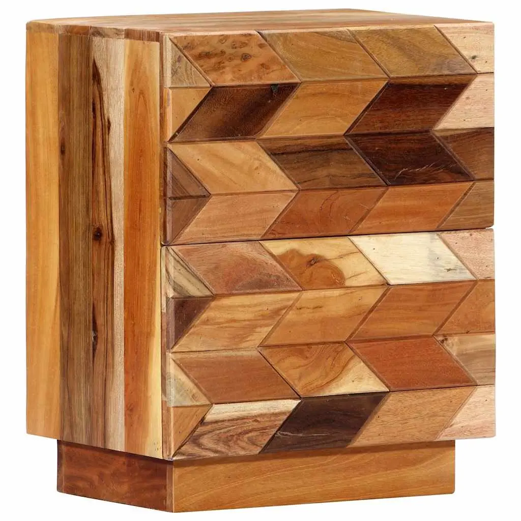 Bedside Cabinet Reclaimed Wood Nightstand 40x30x50 cm Brown
