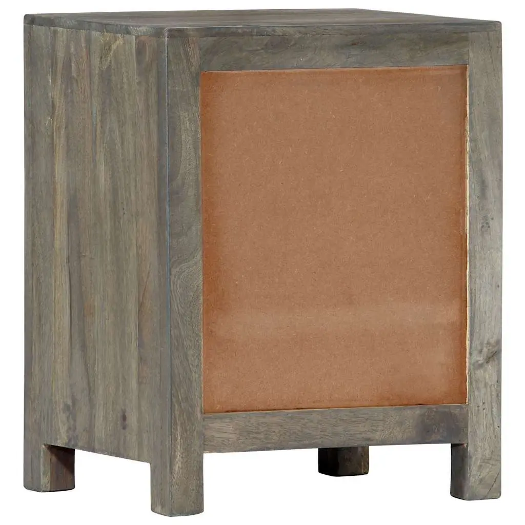 Grey Bedside Cabinet with Ample Storage